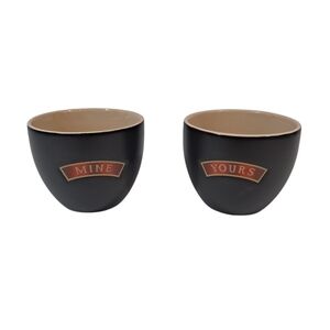 Baileys Irish Cream Drinking Ceramic Cups "Mine & Yours" Set of 2